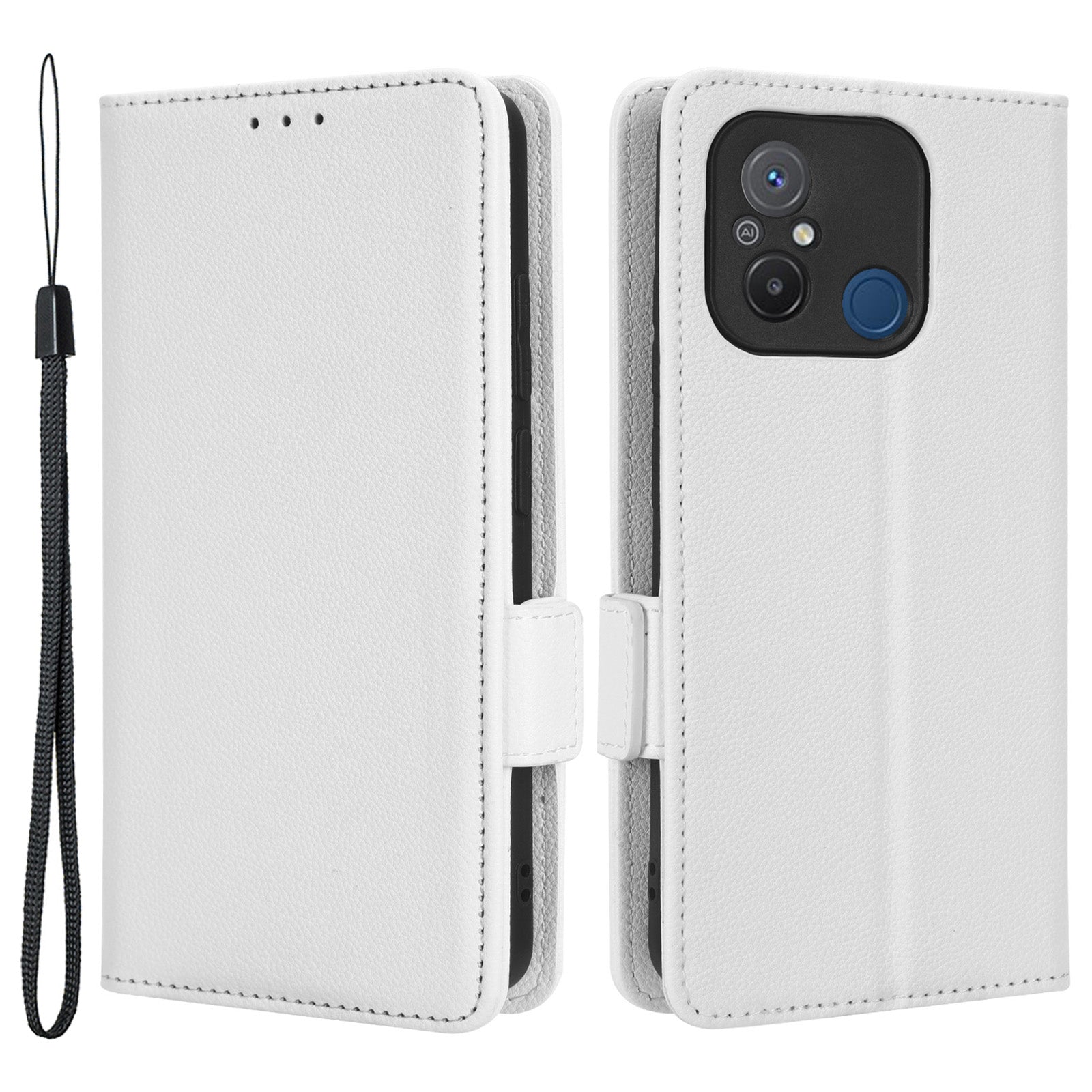 For Xiaomi Redmi 12C 4G 11A 4G Poco C55 4G Wallet Phone Stand Cover Litchi Texture PU Leather Dual Magnetic Clasp Case For Xiaomi Redmi 12C 4G 11A 4G Poco C55 4G Wallet Phone Stand Cover Litchi Texture PU Leather Dual Magnetic Clasp Case